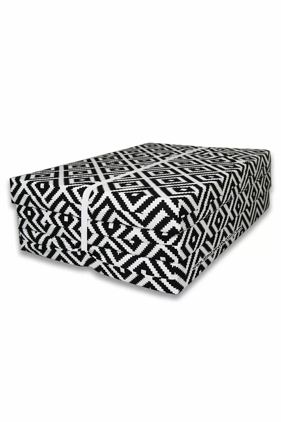 Matelas en mousse pliable Coussin  Cm Noir Pyramide
