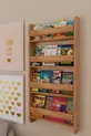 Bibliothèque Montessori Lino à 4 étagères pour enfants, bibliothèque éducative pour chambre d'enfant, en pin Atlantique