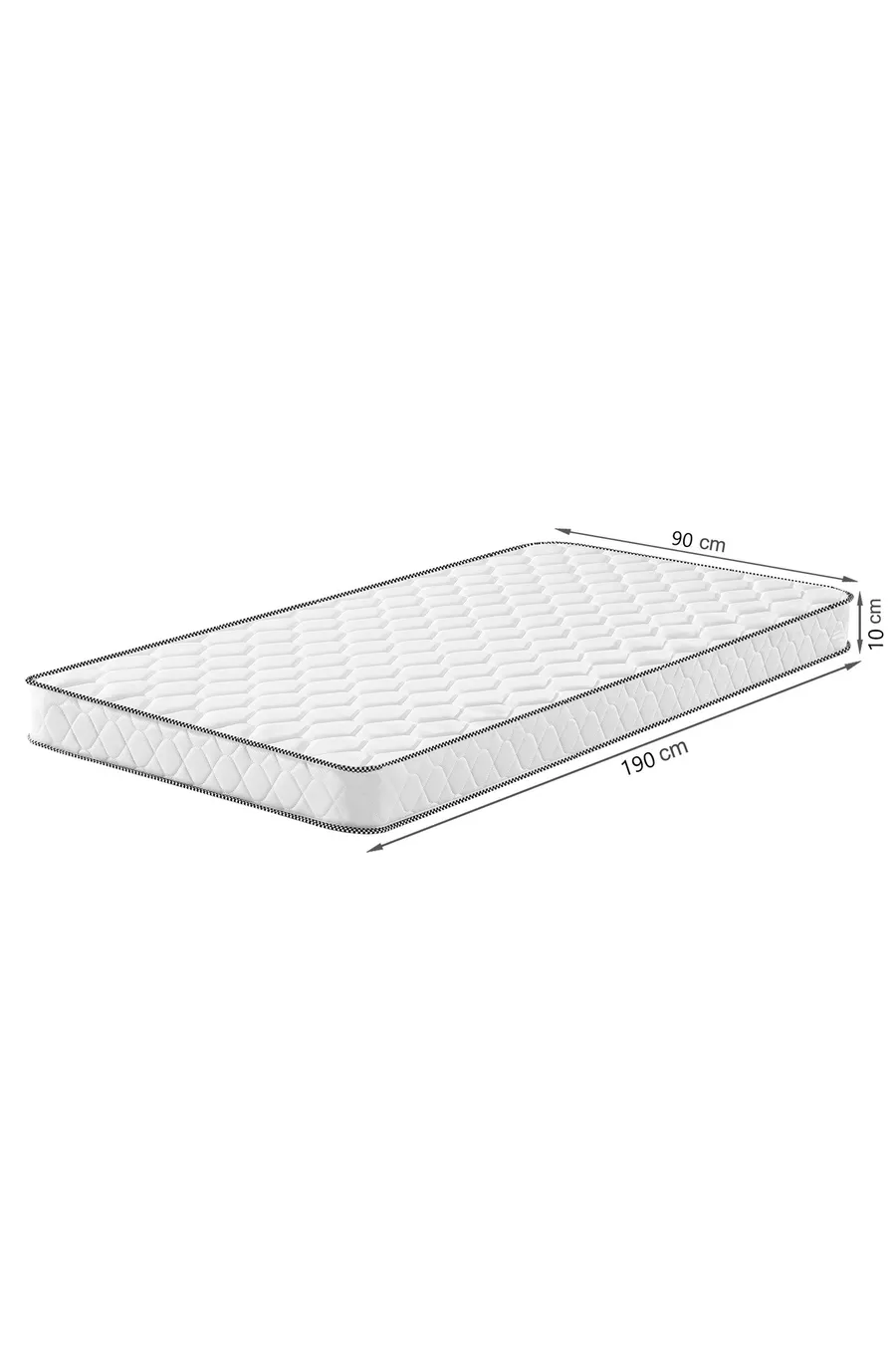 Matelas 100% coton orthopédique, tissu tricoté en coton respirant, disponible en plusieurs tailles