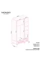 Armoire Milen 3 portes avec tiroirs  % MDF