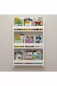 Bibliothèque éducative blanche Montessori pour chambre d'enfant