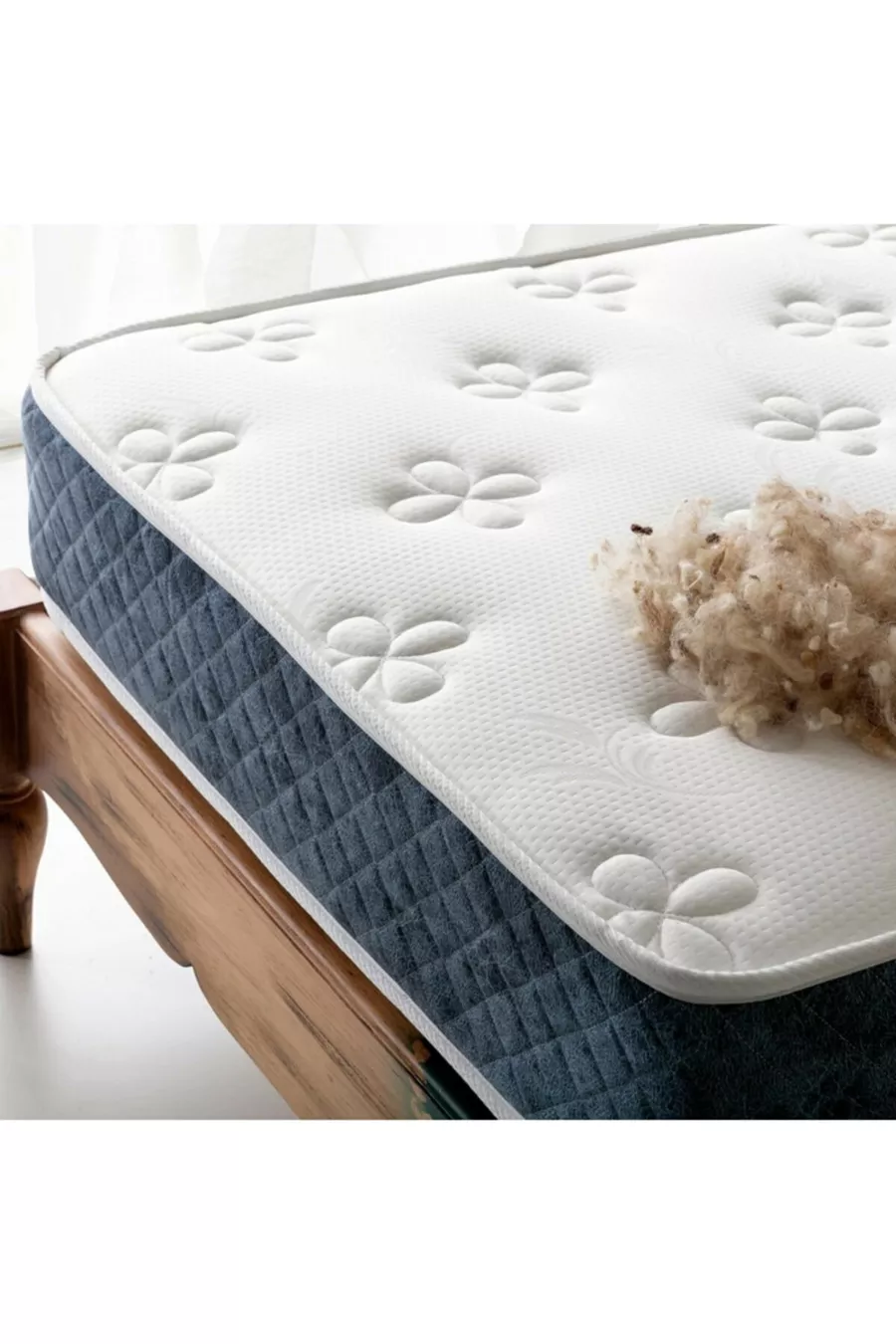 P.c Parrot Matelas en Laine Orthopédique Simple et Double avec Ressorts en Laine