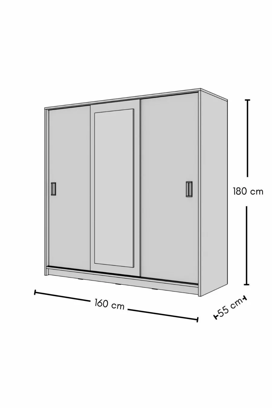 Armoire coulissante blanche 