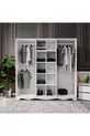 Armoire modulaire campagnarde gratuite à 6 portes et 2 tiroirs, garde-robe - MDF de première qualité
