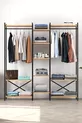 Armoire métallique à  étagères Porte-manteau métallique Armoire ouverte Armoire à vêtements Vestiaire Openix Pin