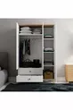  VENTO ARMOIRE 3 PORTES PANIER-BLANC