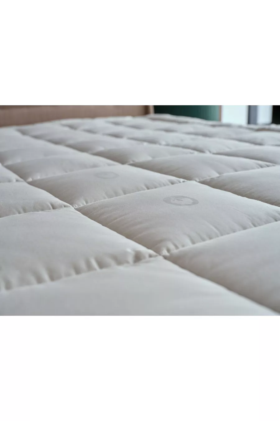 Protège-matelas en coton x cm - Blanc