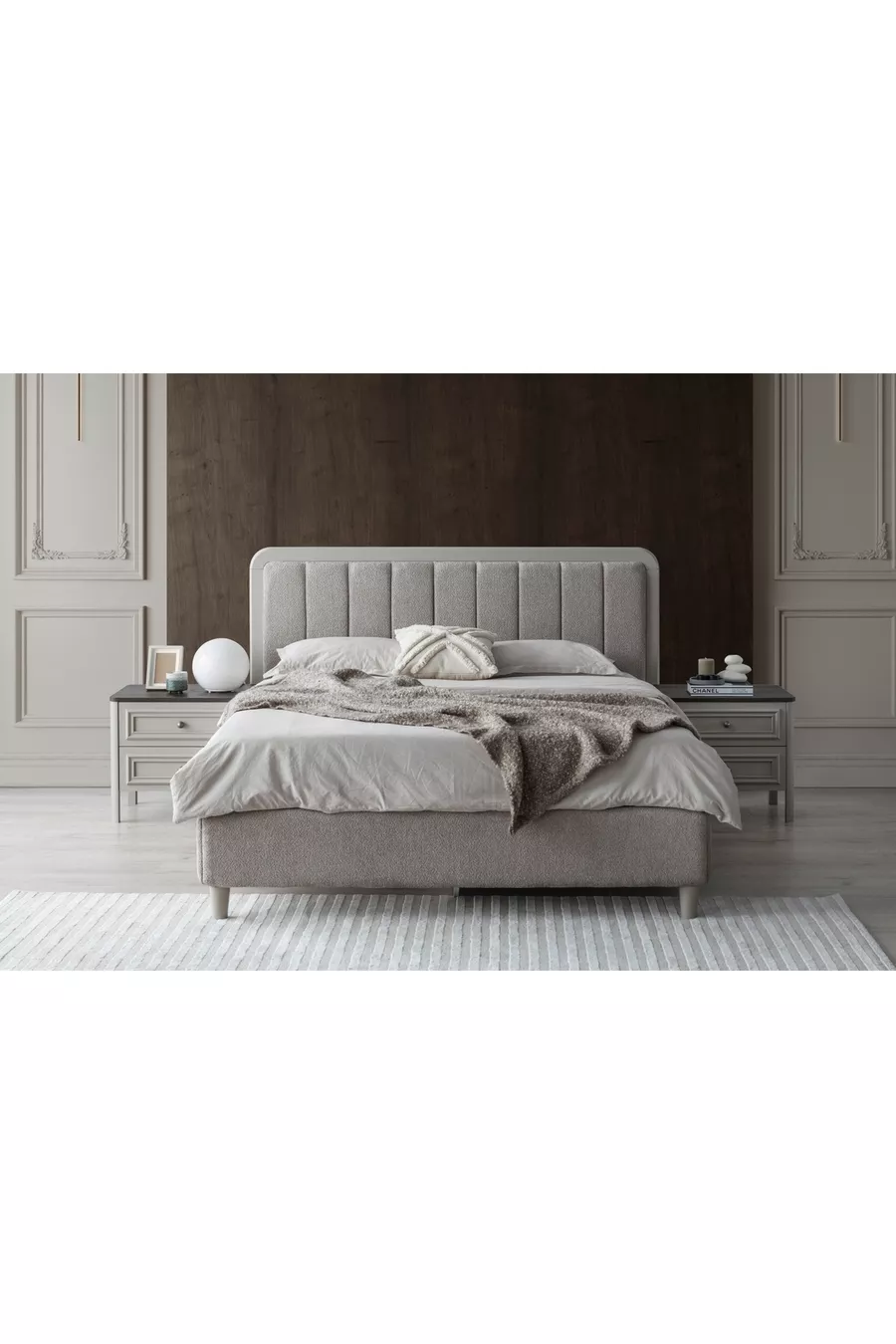 ENSEMBLE DE CHAMBRE À COUCHER NORRE, 6 PORTES