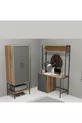 Ensemble de meubles d'hôtel Modulago Midi Anthracite Noyer