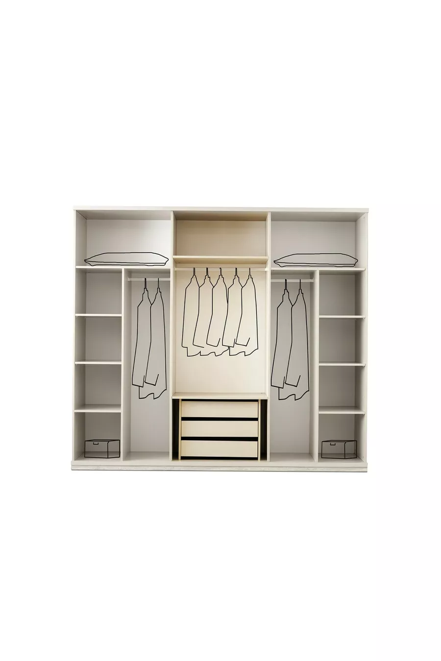 ENSEMBLE DE CHAMBRE À COUCHER KAPADOKYA AVEC MDF ET LED