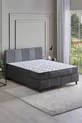 Ensemble de 3 pièces Tête de lit et sommier Wool Sense - Gris Foncé