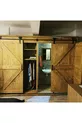 Ensemble de chambre à coucher - Rustique massif coulissant (porte de grange)