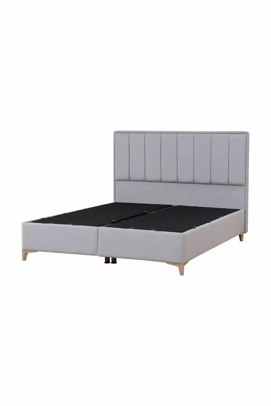 Ensemble Tête de Lit et Sommier avec Coffre Gold Therapy Gris (LIT NON INCLUS)