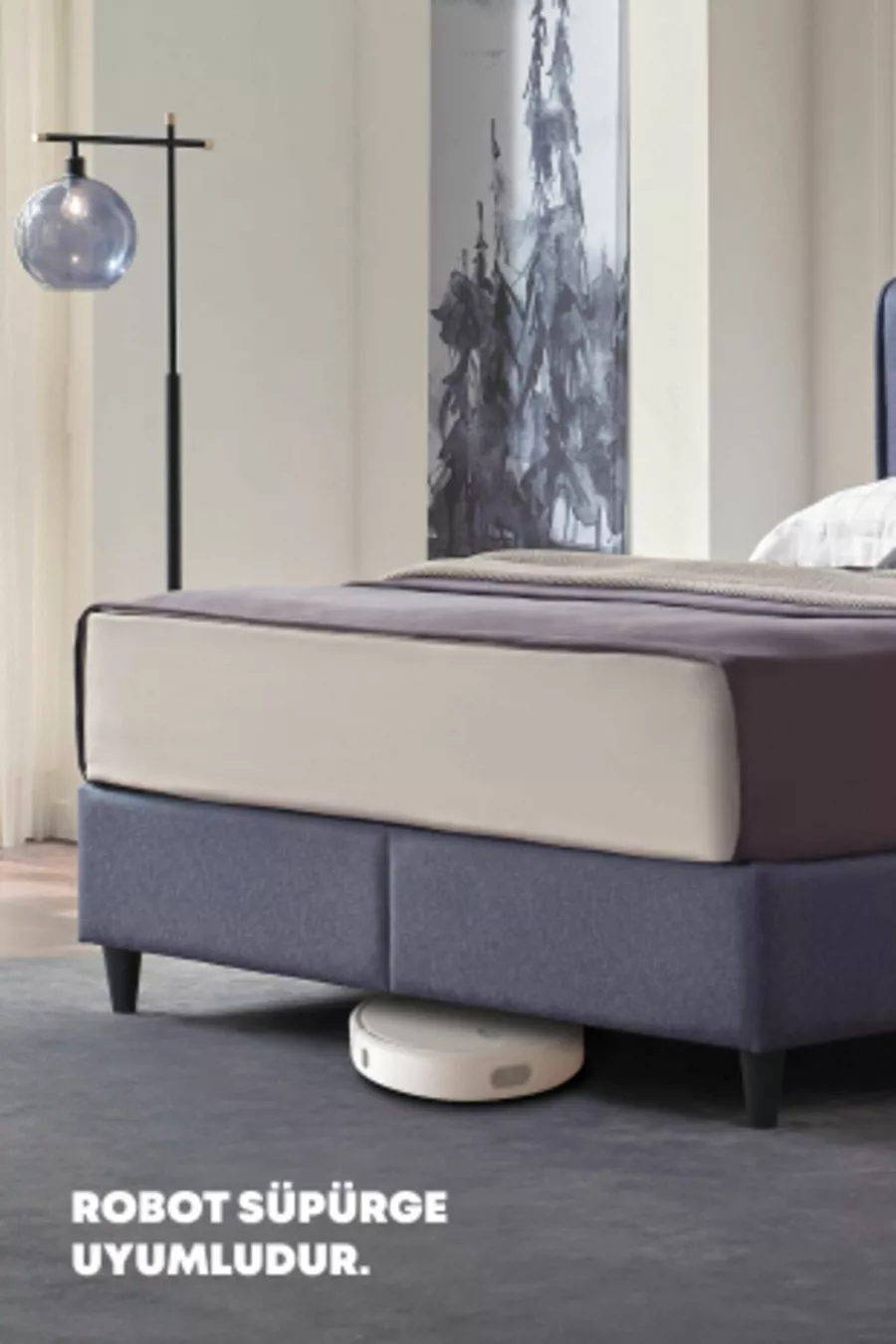 Ensemble 3 pièces lit Silver Therapy, sommier Canto, tête de lit Silver une place - Anthracite