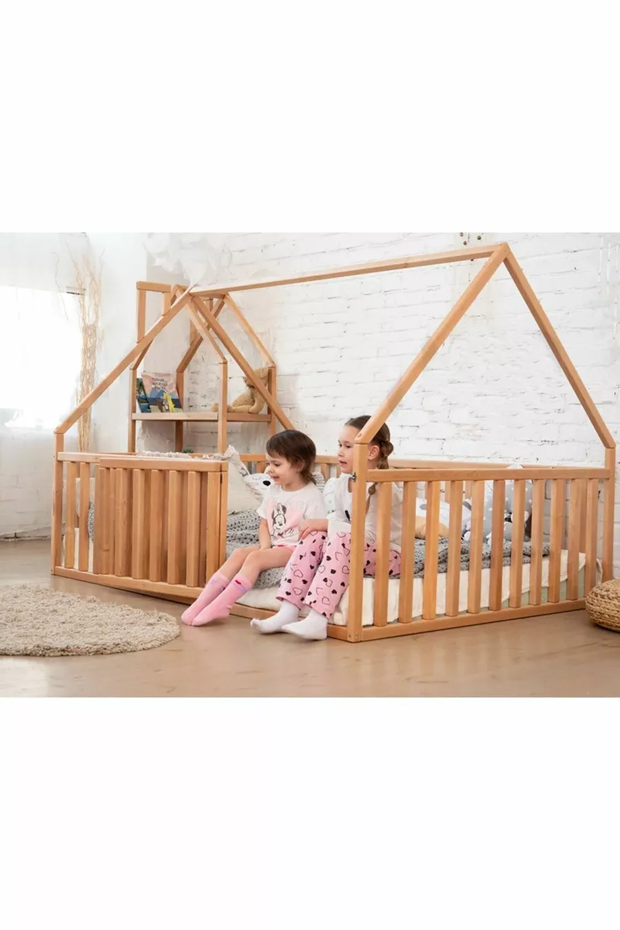 Lit Montessori en bois - Lit en bois massif - Lit pour enfants et bébés Montessori