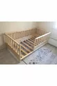 Lit Montessori pour bébé et enfant sans toit, couleur marron