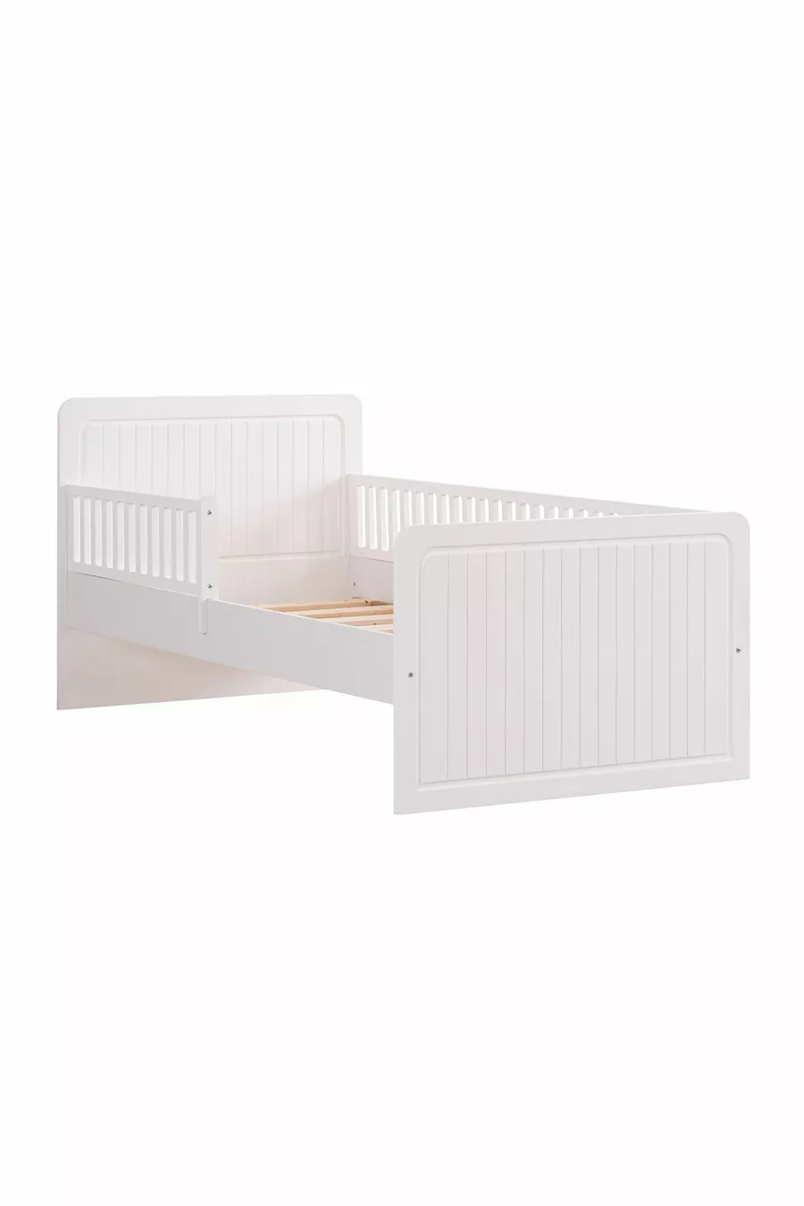 Lit Montessori avec tiroir pour bébé, Lit Montessori Lena avec tiroir - Blanc