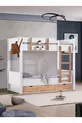Lit superposé Ranza Asya avec tiroirs amovibles, 2 matelas Comfort