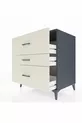 Commode Kronos 3 tiroirs Anthracite-Pierre de lune