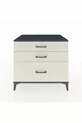 Commode Kronos 3 tiroirs Anthracite-Pierre de lune