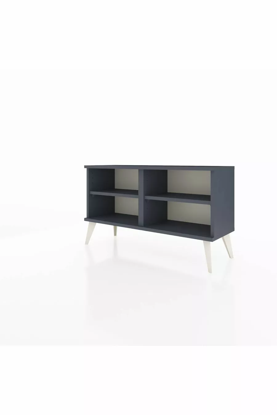 Commode Arges 2 étagères Anthracite-Anthracite