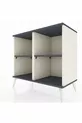 Commode Hyperion 2 étagères Pierre de lune-Anthracite