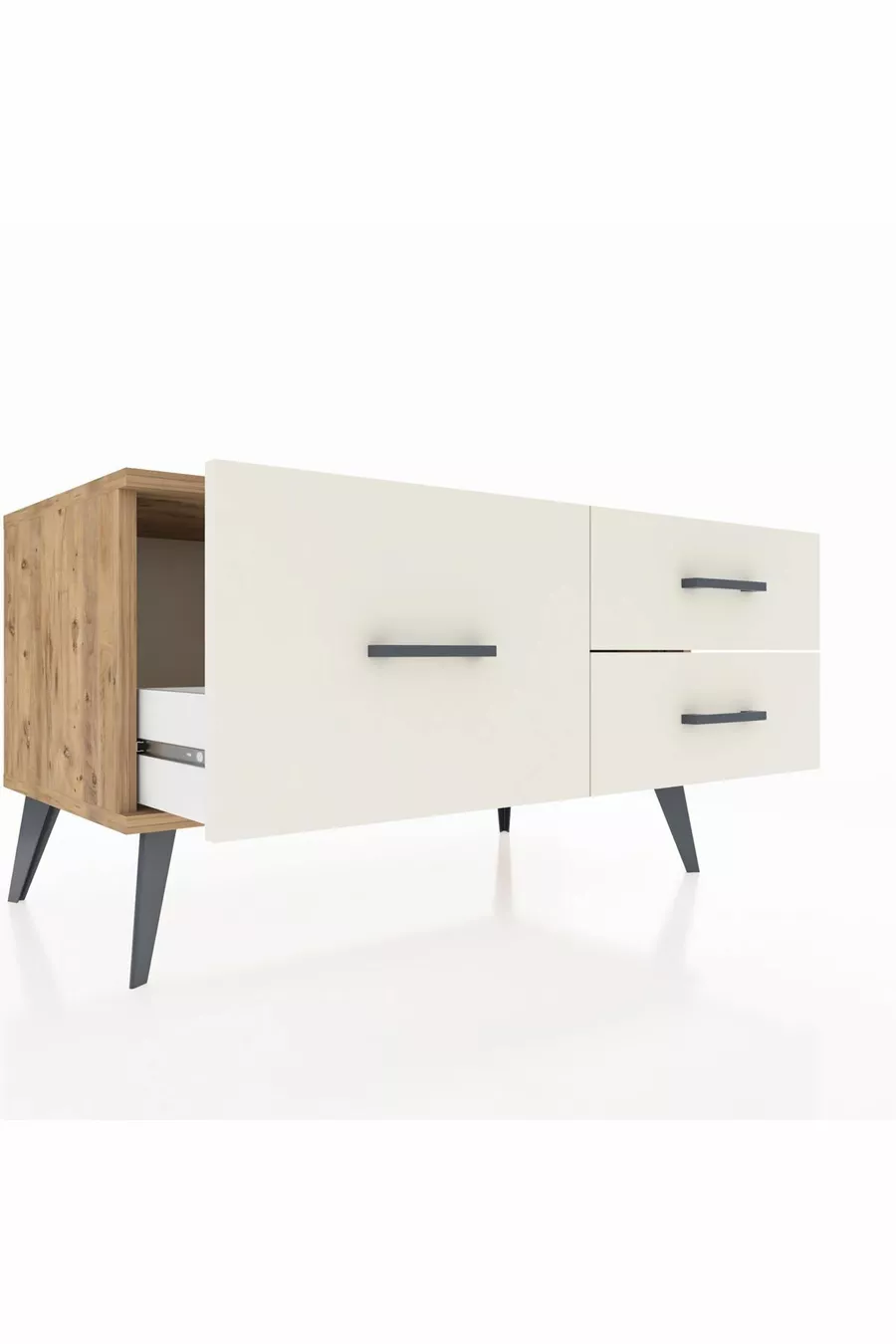 Commode Hyperion 3 tiroirs Pin-Pin/Marbre