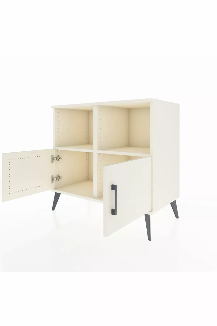 Commode Hyperion 2 étagères 2 portes Pierre de lune-Pierres de lune