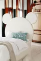 Tête de lit, peluche blanche, tête de lit simple avec coffre, tête de lit en peluche Mickey Mouse