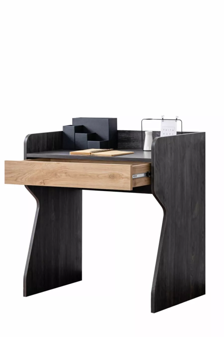 Lits superposés, Lits superposés Naturel avec bureau et armoire à 3 portes