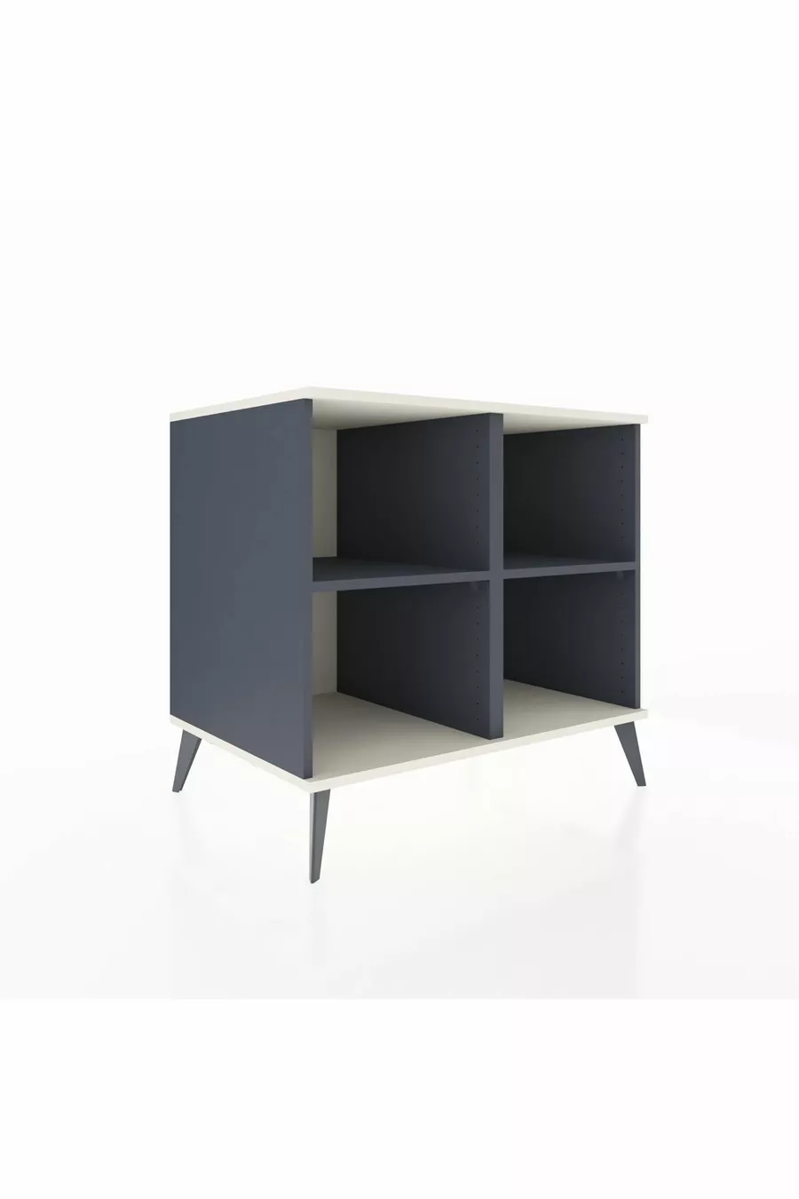 Commode Kronos 2 étagères Anthracite-Gris pierre/Anthracite