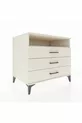 Commode Kronos à une étagère et 3 tiroirs en pierre de lune