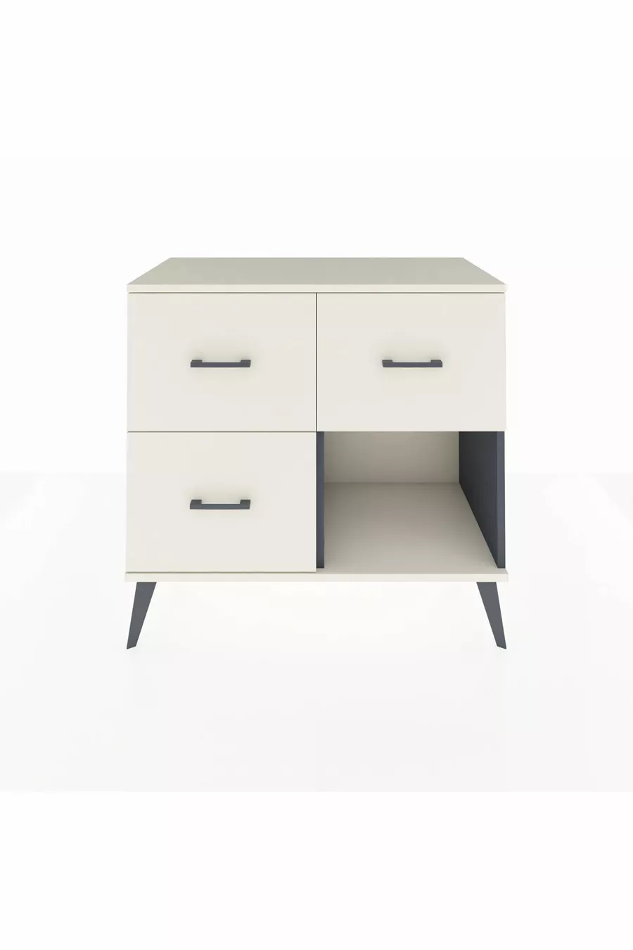 Commode Hyperion 3 tiroirs Anthracite-Silex