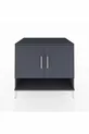 Commode Kronos 2 étagères 2 portes Anthracite-Anthracite