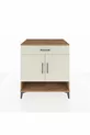 Commode Kronos 2 étagères, 1 tiroir, 2 portes, pin-pierre de lune