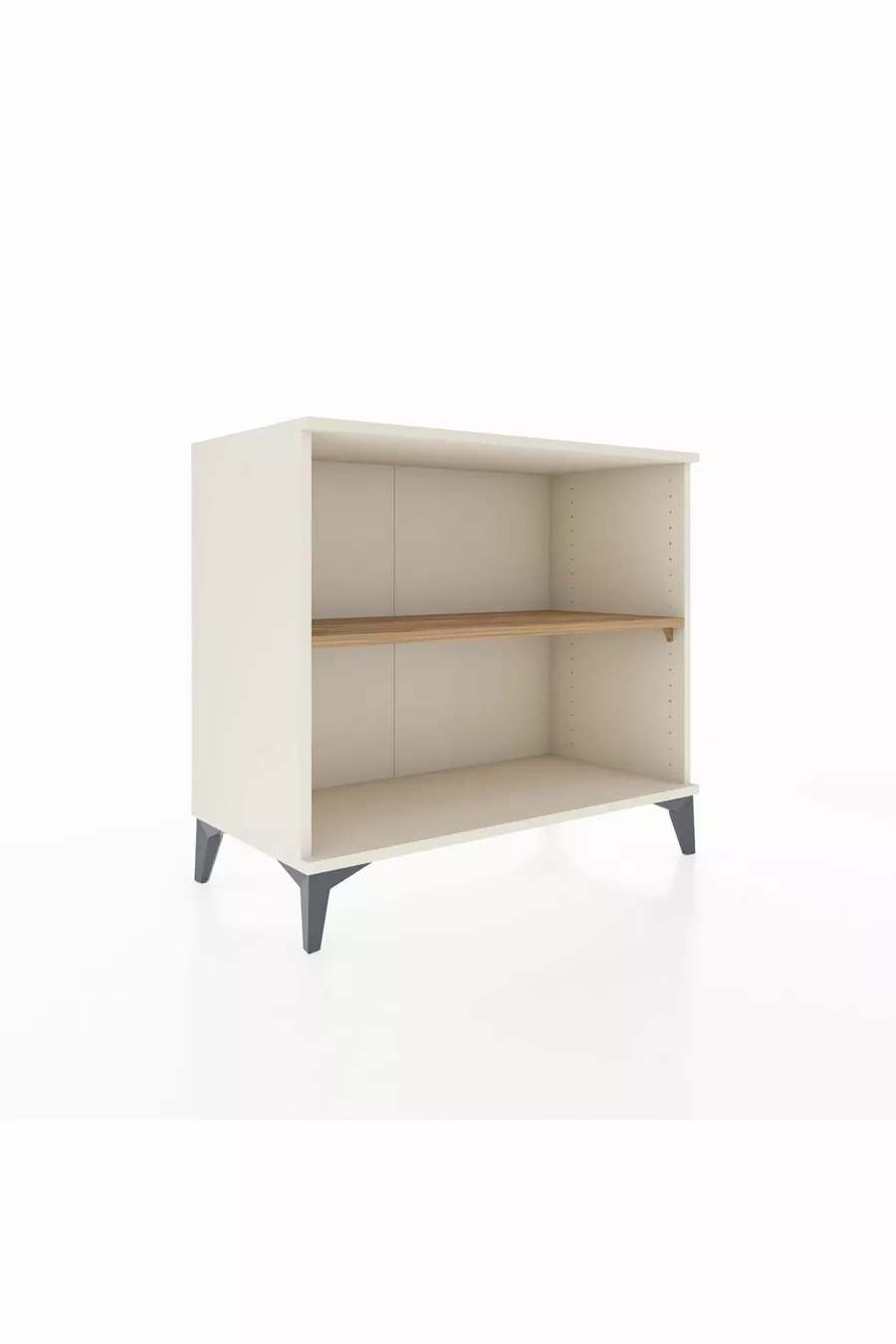 Commode Hyperion à une seule étagère Pierre de lune-Pin