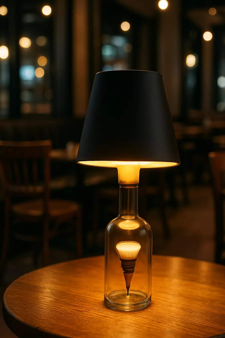 Lampe pour Bouteille de Vin Rechargeable Magnétique – 3 Modes de Couleur / Lampe Intelligente à Poser sur la Bouteille