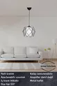 4 Pièces Suspension avec Verre Mica Blanc pour Salon, Cuisine, Salle de Bain, Chambre, Chambre d'Enfant, Hall, Couloir