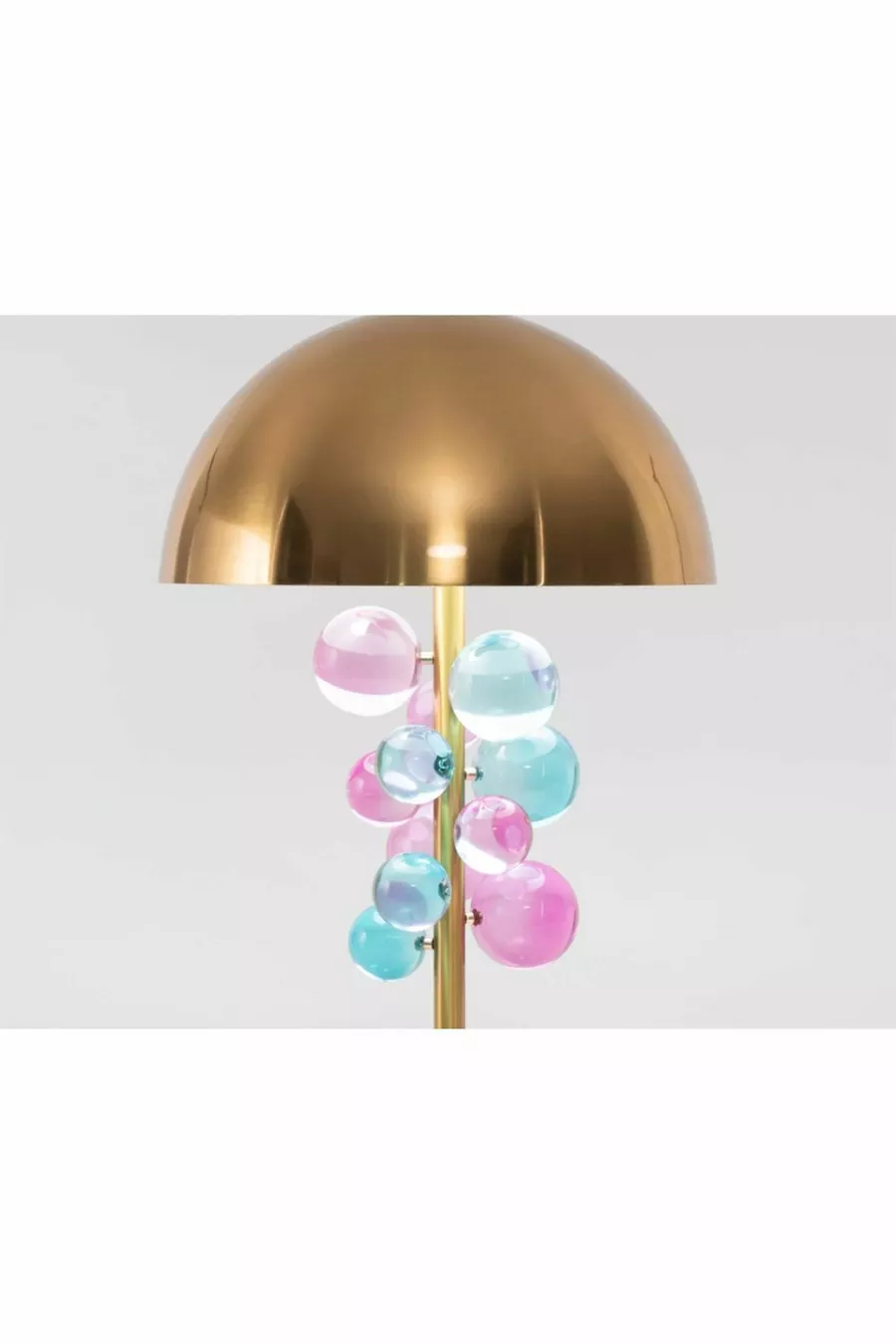 Lampe de table globe colorée