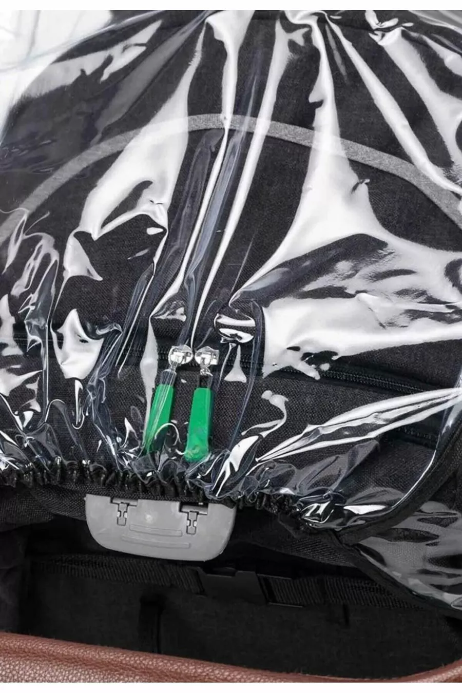 Imperméable de poussette ultra-luxueuse avec fermeture éclair (CONVIENT À TOUTES LES POUSSETTES) Noir