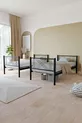 Lit superposé en métal premium Mix  compatible avec matelas Noir, lit superposé détachable