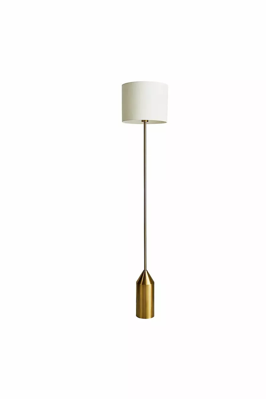 Lampadaire en forme de champignon au design moderne avec abat-jour en tissu