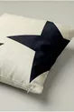 Housse de coussin décorative moderne à motif contrasté noir  –  cm