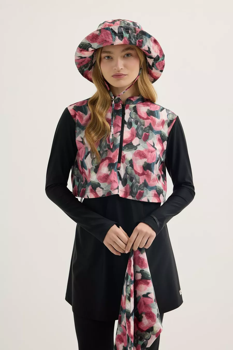 Chapeau Seau À Motifs Amovible Prune