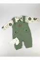 Grenouillère pour bébé garçon avec broderie d'ours, ensemble de 3 pièces – Body, grenouillère et chaussettes | Vêtements pour bébé de 3, 6, 9 mois