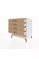Commode Kronos 4 tiroirs Pierre de lune-Pin