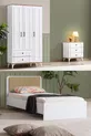 Chambre d'enfant Linda - Armoire 3 portes, Lit, Commode