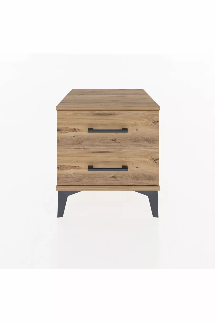 Table de chevet Hyperion à 2 tiroirs Pin-Pin