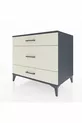 Commode Kronos 3 tiroirs Anthracite-Pierre de lune