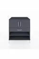 Commode Kronos avec 3 étagères, 1 tiroir et 2 portes, Anthracite-Anthracite